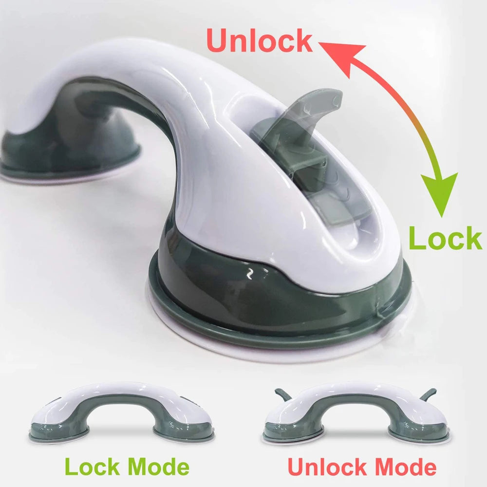 Enhance Your Bathroom Safety with Our Anti-Slip Shower Handle Grab Bar - Easy Installation and Reliable Support for Seniors and Disabled
