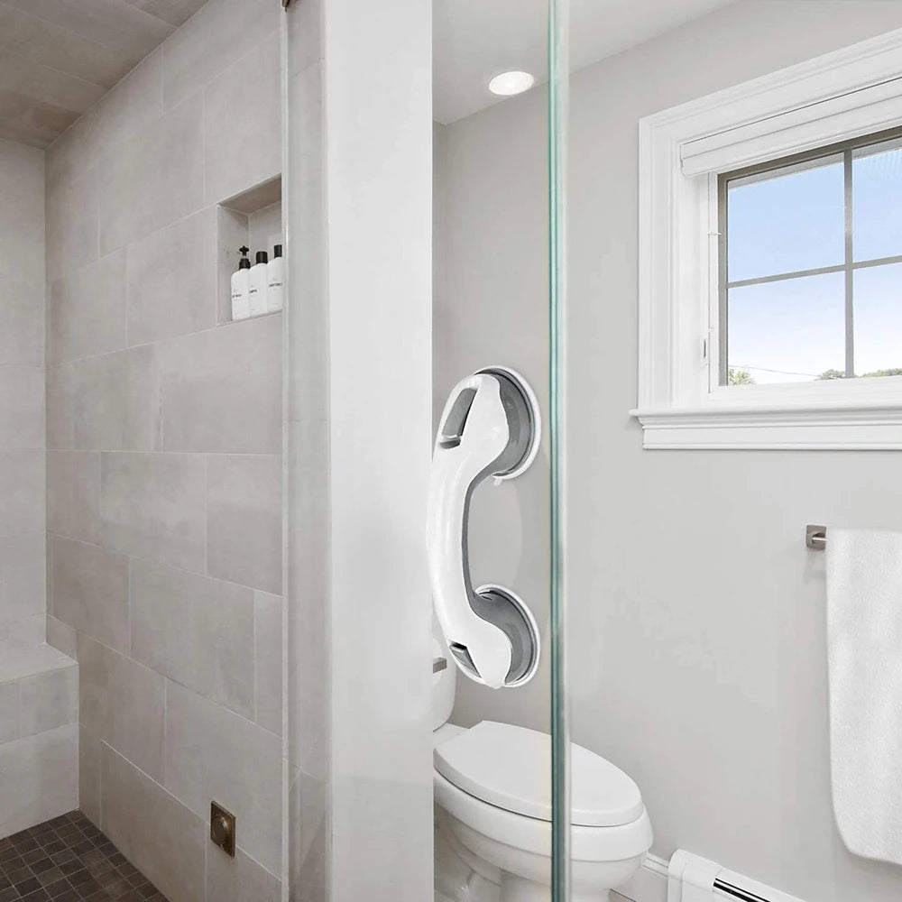 Enhance Your Bathroom Safety with Our Anti-Slip Shower Handle Grab Bar - Easy Installation and Reliable Support for Seniors and Disabled