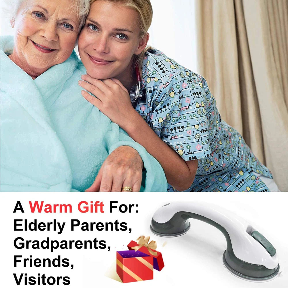 Enhance Your Bathroom Safety with Our Anti-Slip Shower Handle Grab Bar - Easy Installation and Reliable Support for Seniors and Disabled